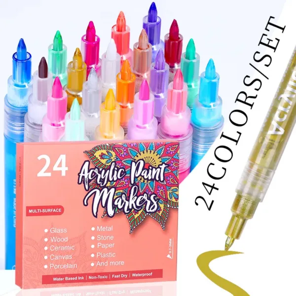 Marcadores para diseños nail art Born Pretty - Imagen 2