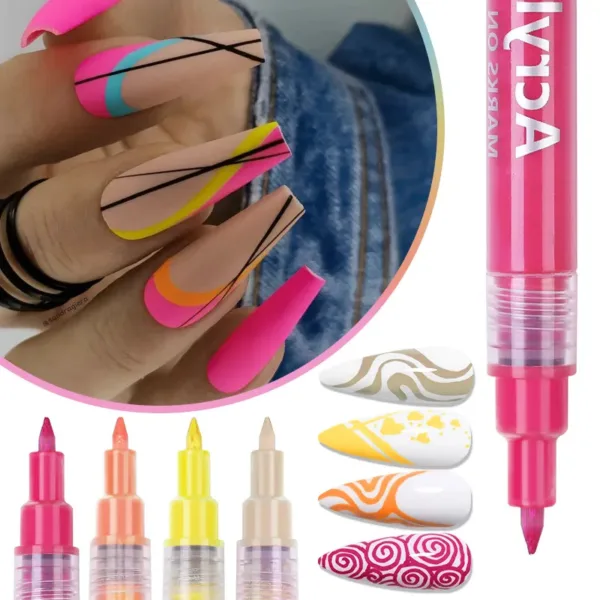 Marcadores para diseños nail art Born Pretty - Imagen 5