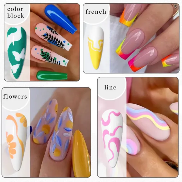 Marcadores para diseños nail art Born Pretty - Imagen 3