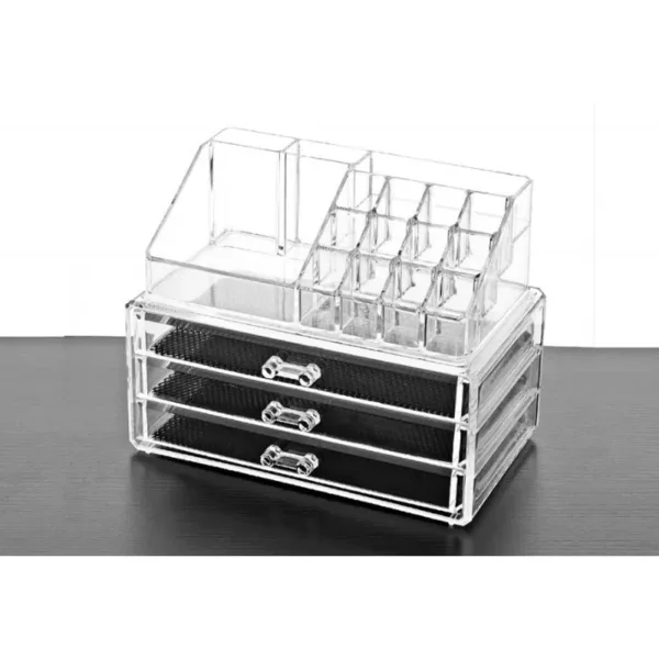 Organizador acrílico transparente con cajones - Imagen 4