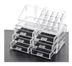 Organizador acrílico transparente con cajones - Imagen 2