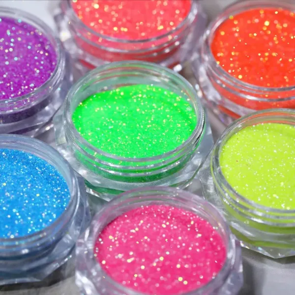 Glitter ultra fino brilla en la oscuridad 56048 Born Pretty - Imagen 6