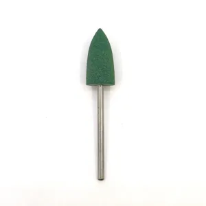 Fresa pulidora silicona verde grande en punta Staleks