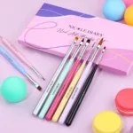 Set 8 pinceles nail art Born Pretty - Imagen 2
