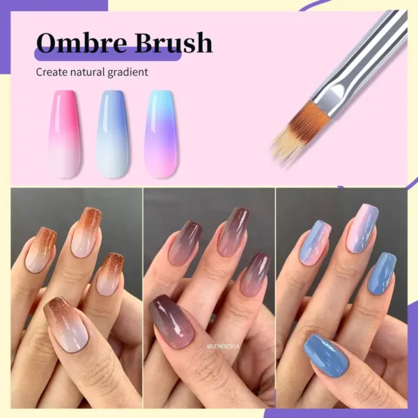 Set 8 pinceles nail art Born Pretty - Imagen 6