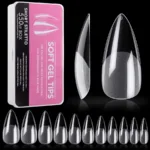 Tips short stiletto prelimado 550 unidades soft gel - Imagen 2