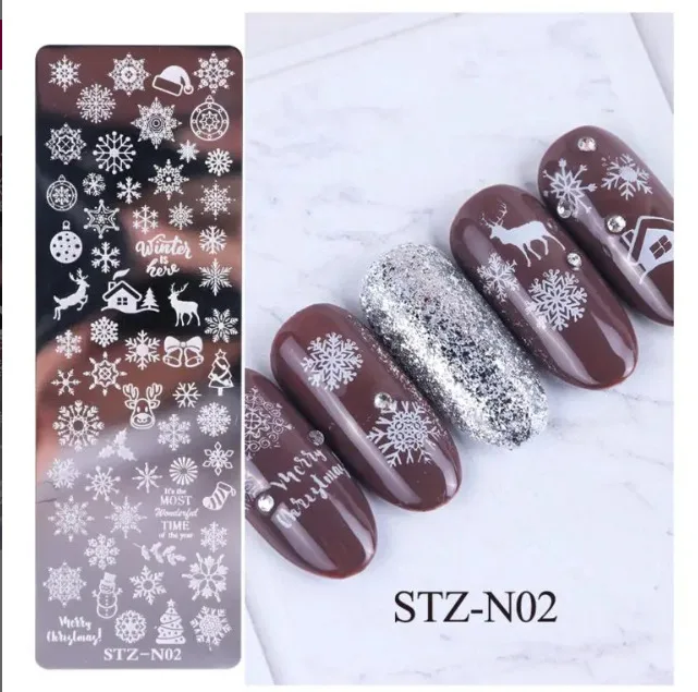 stz-n02-1.jpg Placa de stamping Navidad - Imagen 1