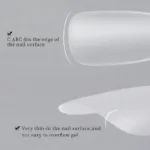 Tips short round 2 redonda matte 240 unidades soft gel - Imagen 2